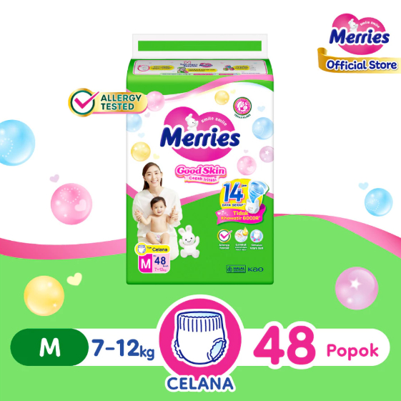 Merries Good Skin Pants Popok Bayi Celana M48 Merries M-48 Merries M48