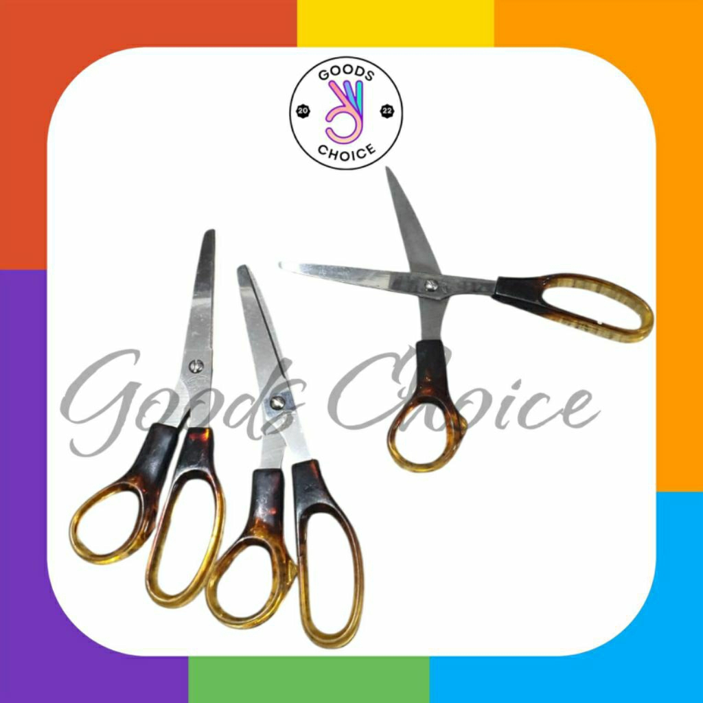 

Gunting jahit kain / Gunting kertas besar tajam murah lady pop stainless steel blades plastic handle scissors / Perlengkapan Sekolah Dan Sehari-hari