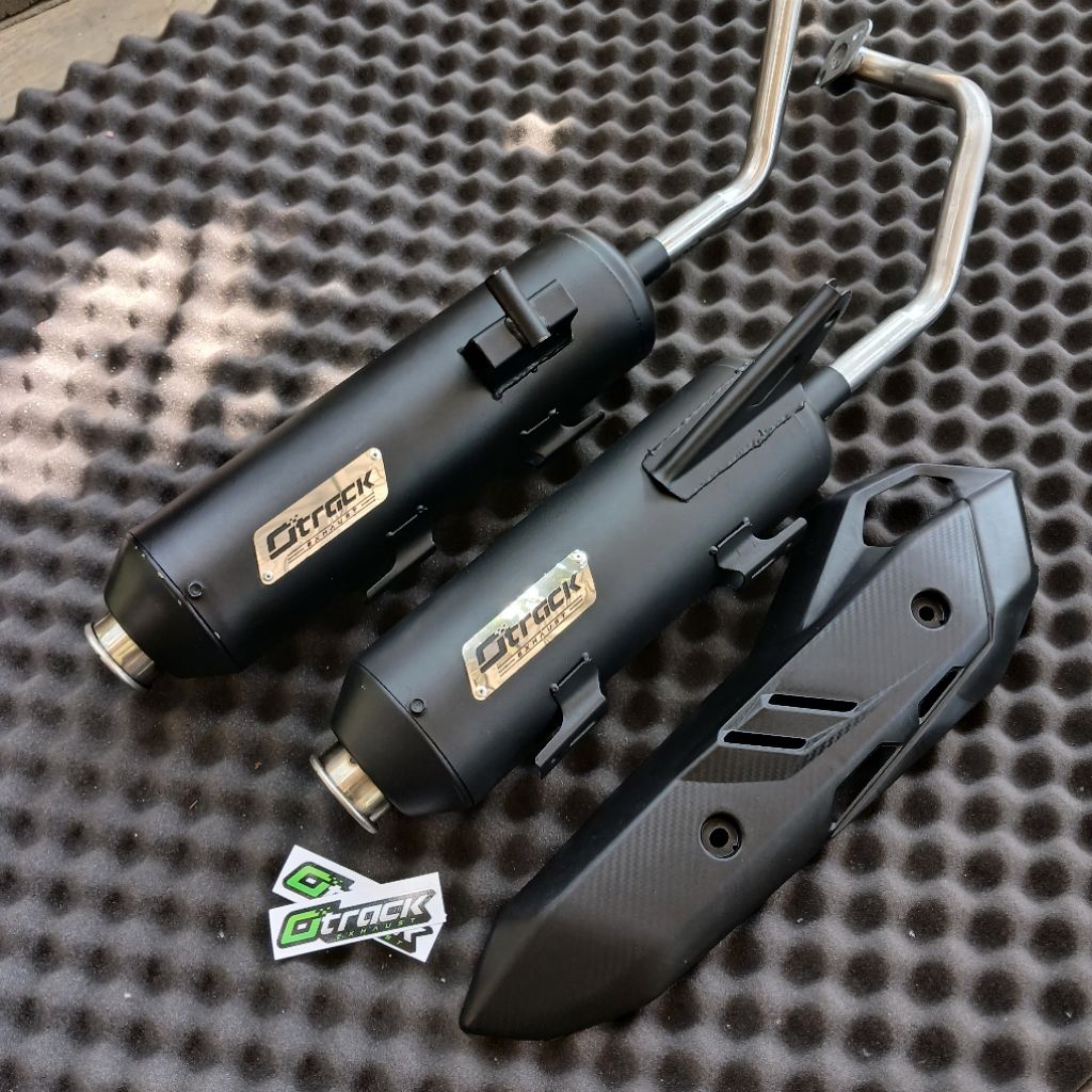 Knalpot Otrack moncong linting Vario Beat Mio Scoopy M3 all matic suara bass gerung