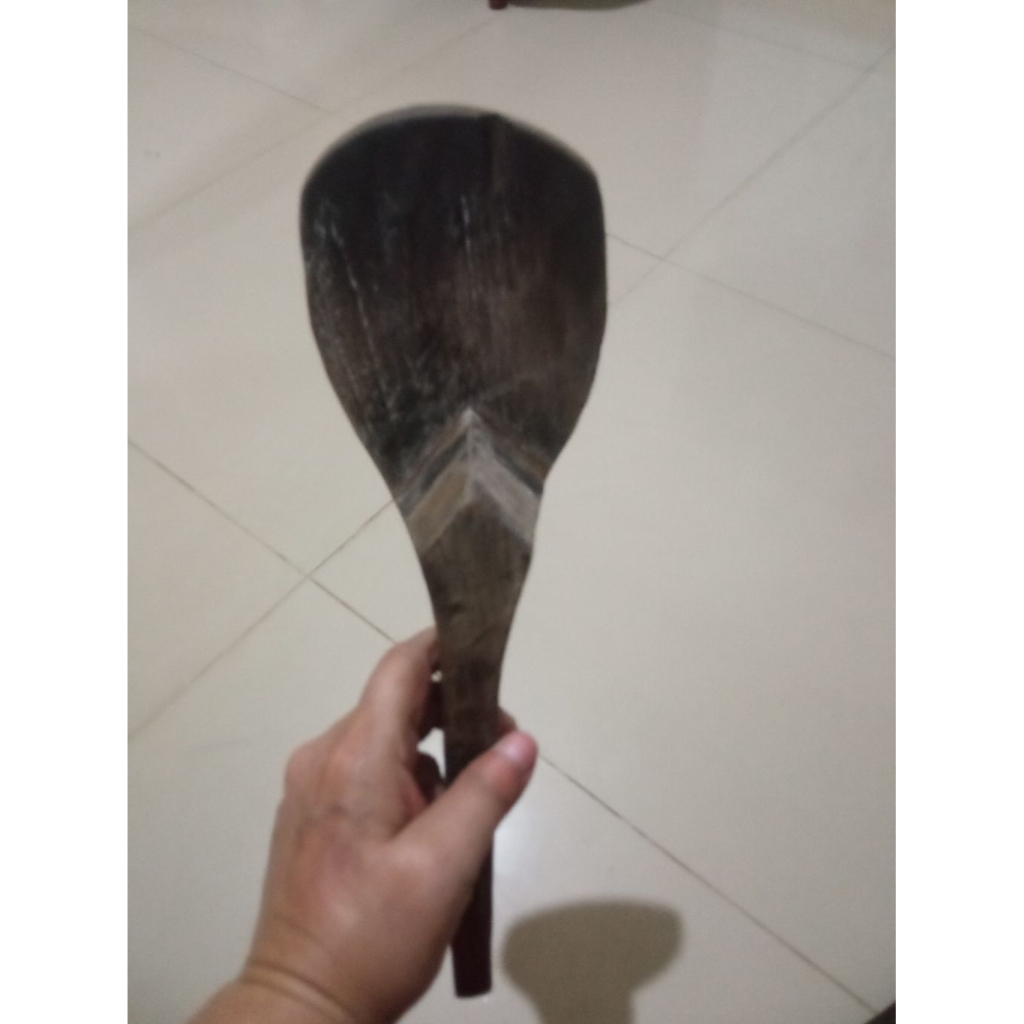 centong kayu jadul jati unik tua bekas pakai lawas  antik  langka lawas sudah kehitaman