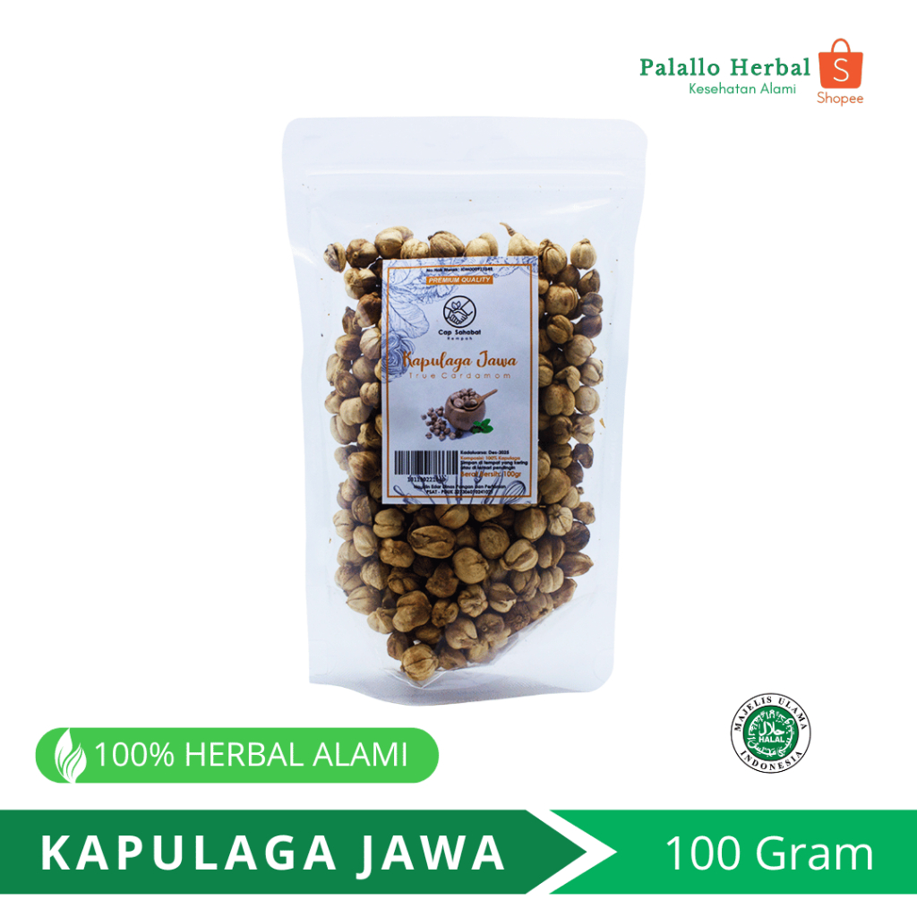 

100gr Kapulaga Jawa Tanpa Pemutih/ True Cardamom / Rempah / JSR 100% PREMIUM QUALITY CAP SAHABAT