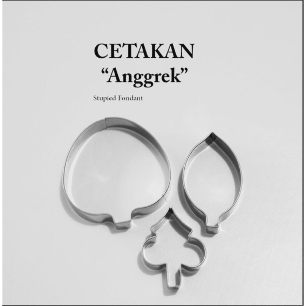 Cetakan Bunga Angrek, Cetakan fondant