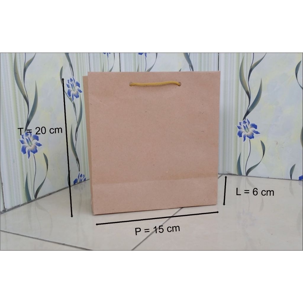 

Paperbag Kertas Kraft Coklat Polos