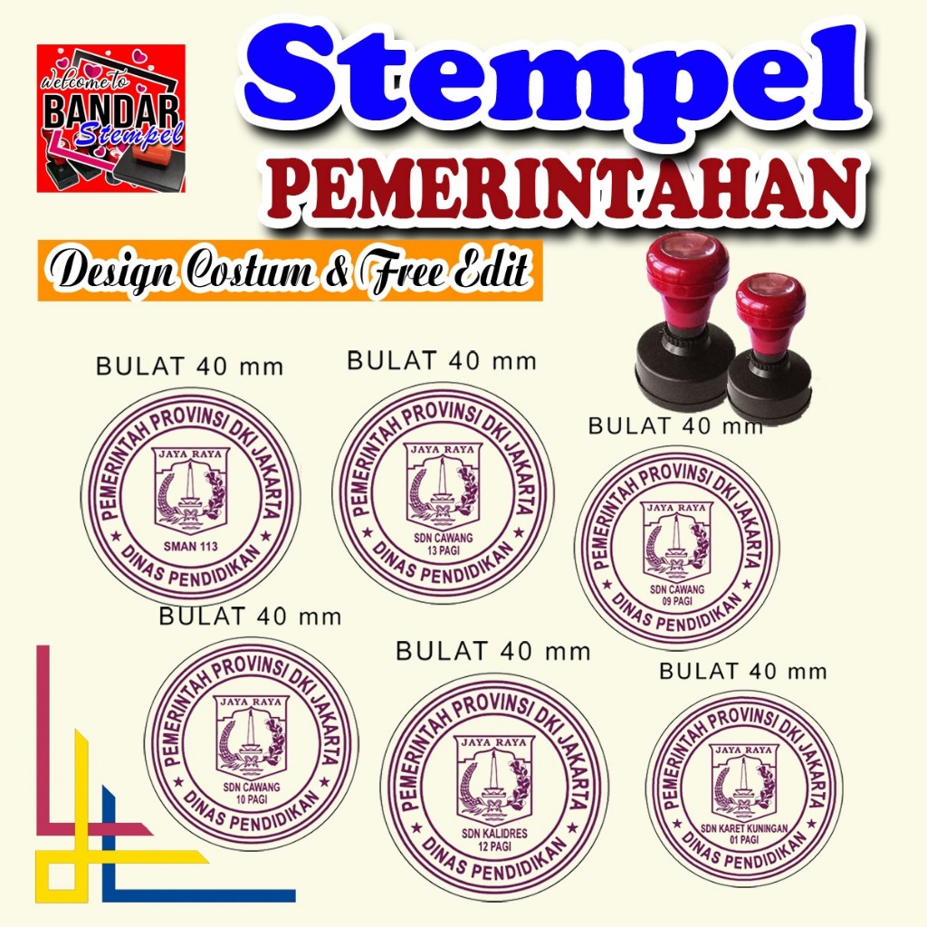 

Stempel Instansi Pemerintah dan Pendidikan