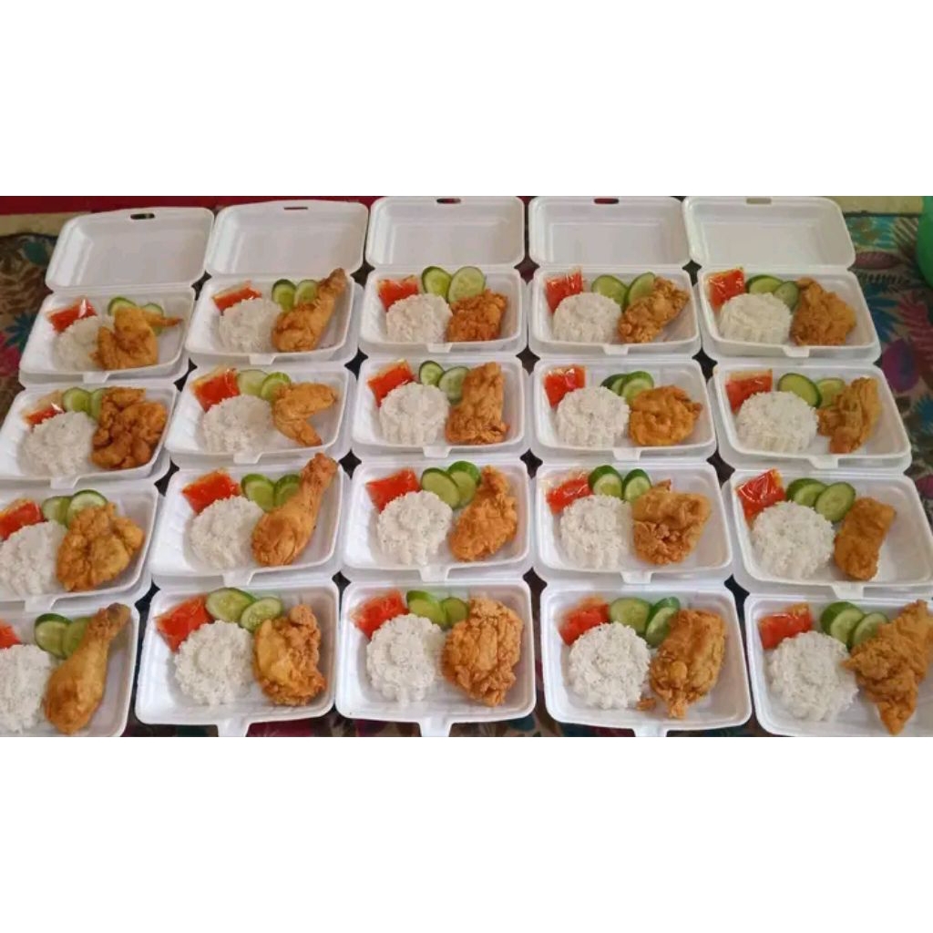 

Nasi Friedchicken/Nasi ayam geprek
