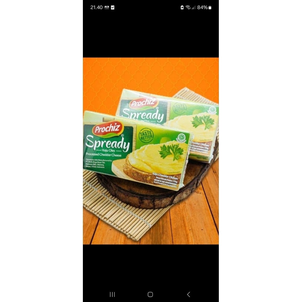 

keju prochiz spready 170g
