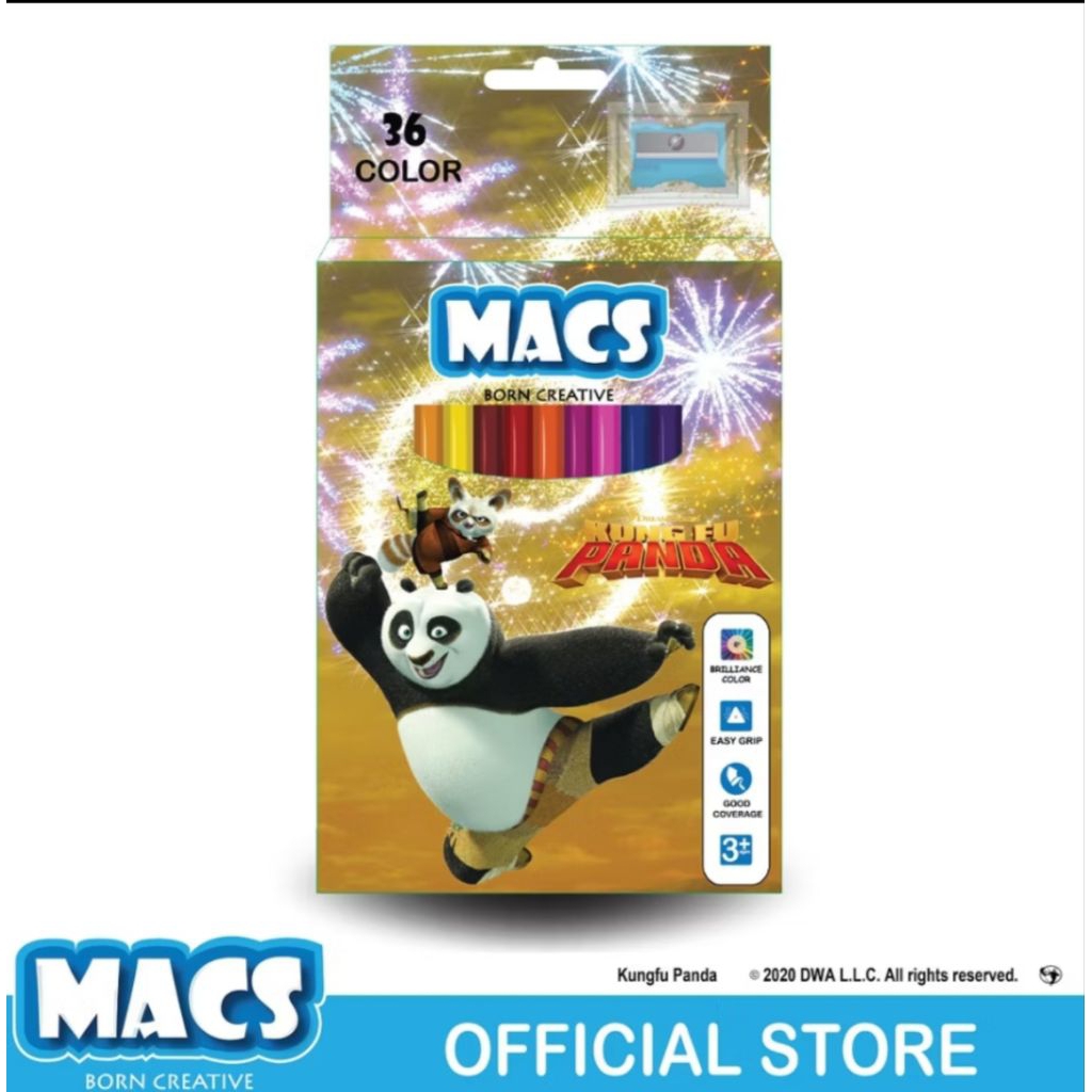 

Macs Pensil Warna Kung Fu Panda Coloring Pansil 36 Warna