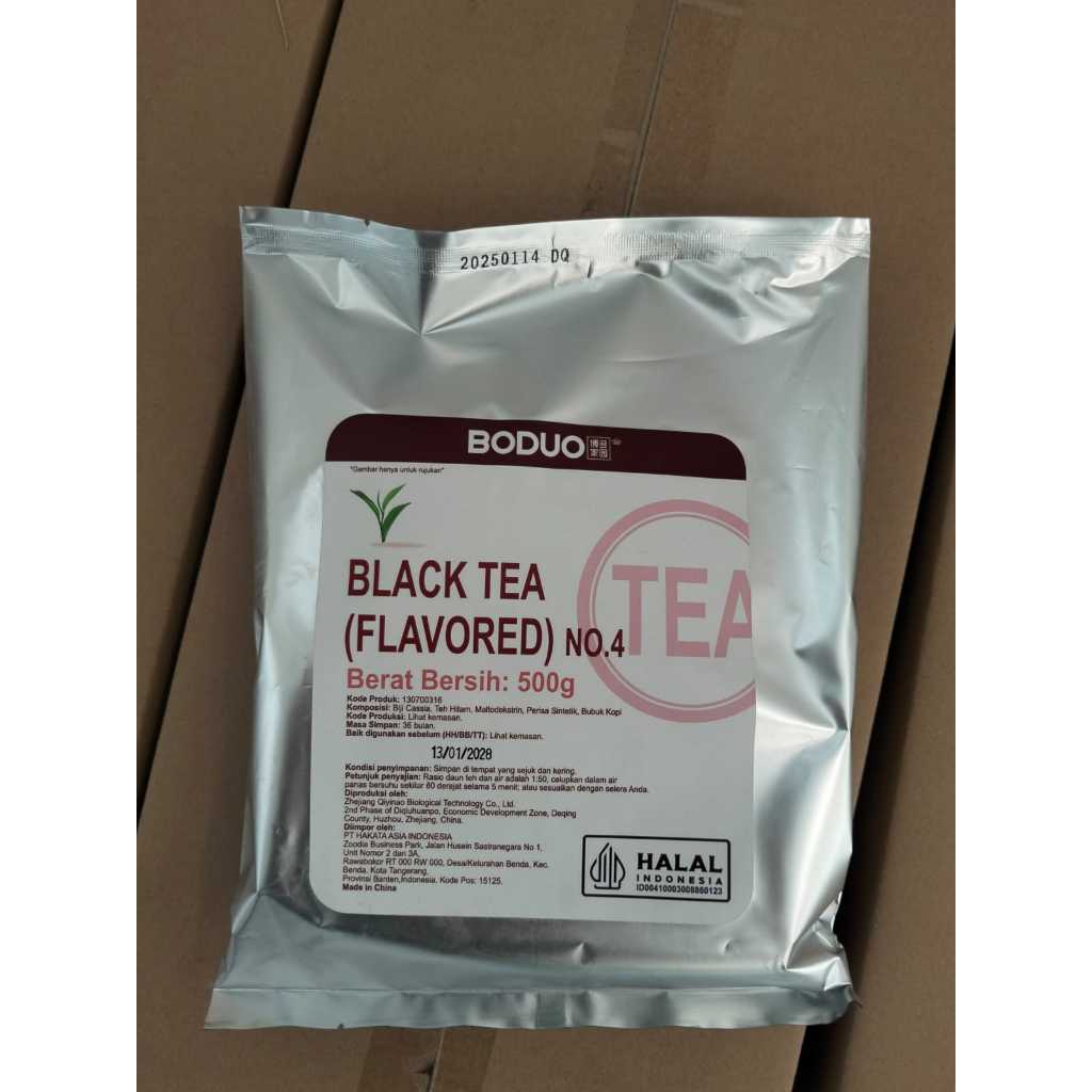 

Boduo Black Tea Flavored No.4 - Daun Teh Merah Hong Cha - 500 Gram
