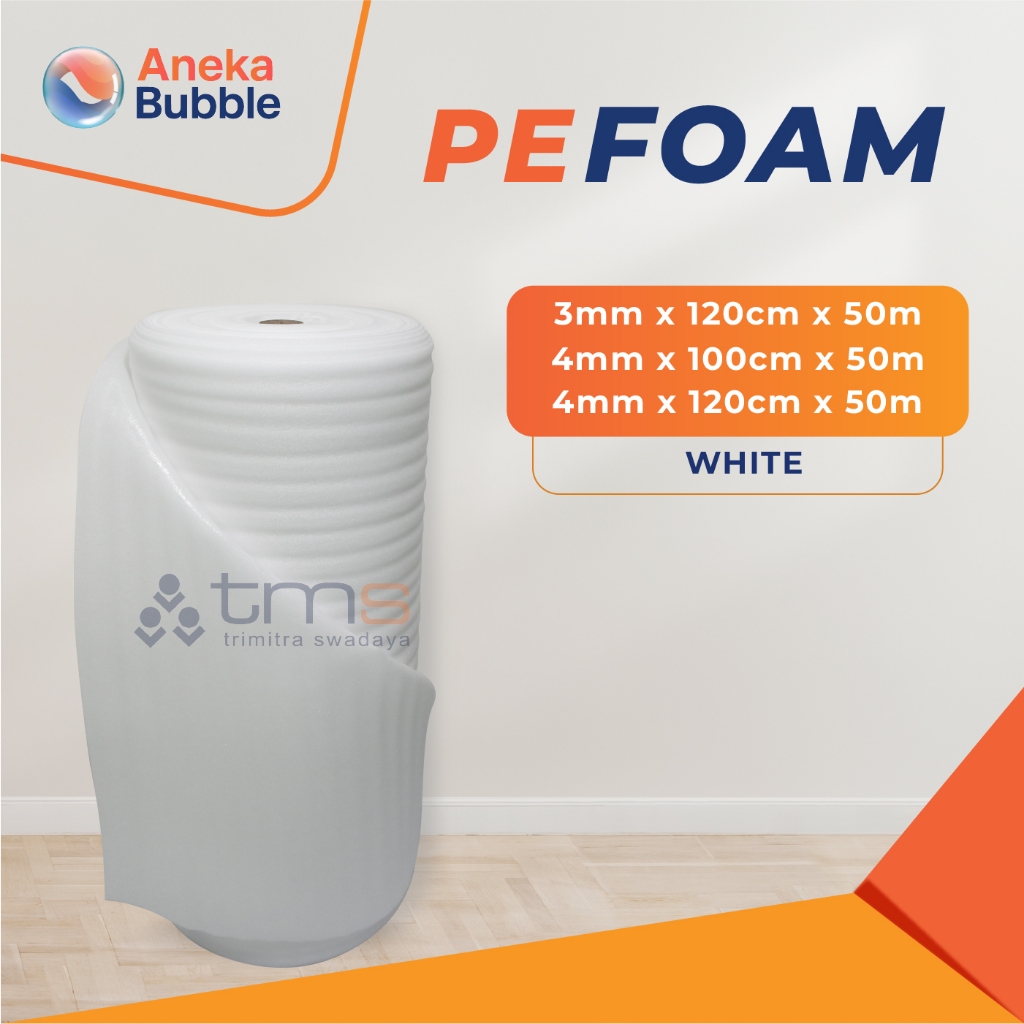 

PE Foam Busa Sheet per roll 3 - 4 mm
