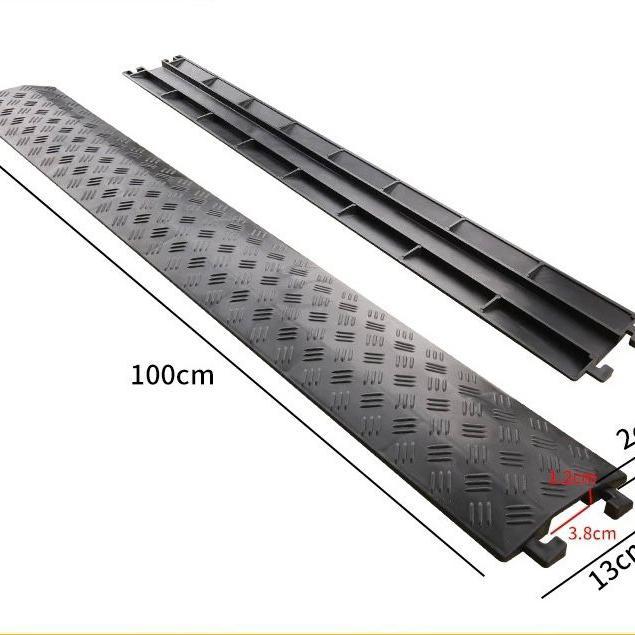 1 Meter Kabel Duct Lantai Hitam Penutup Kabel Lantai Floor Cable Duct Kabel