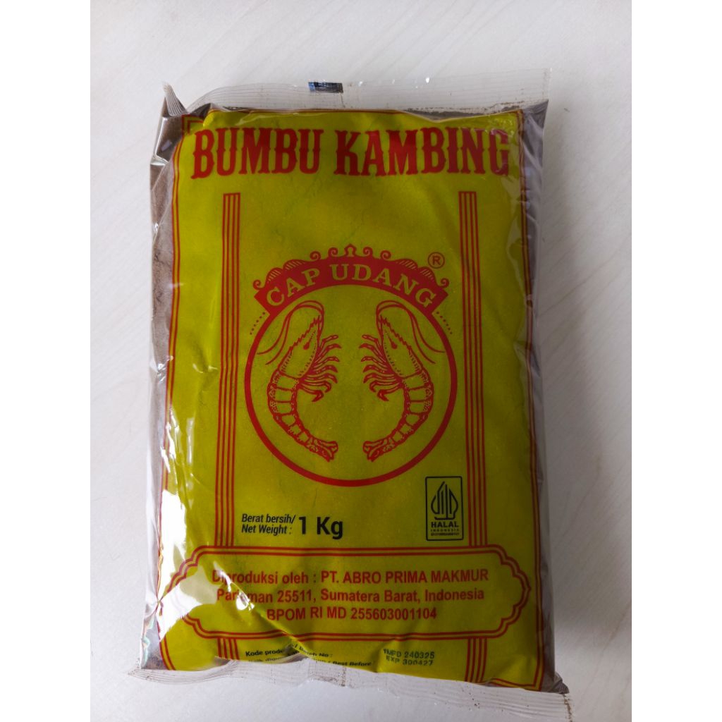 

Bumbu Kari Kambing cap Udang 1 kg