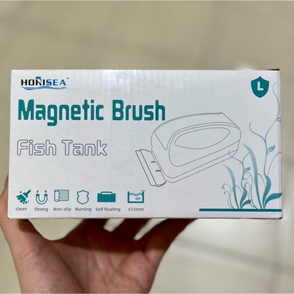 Floating magnet scaper aquarium L / magnet pembersih kaca aquarium