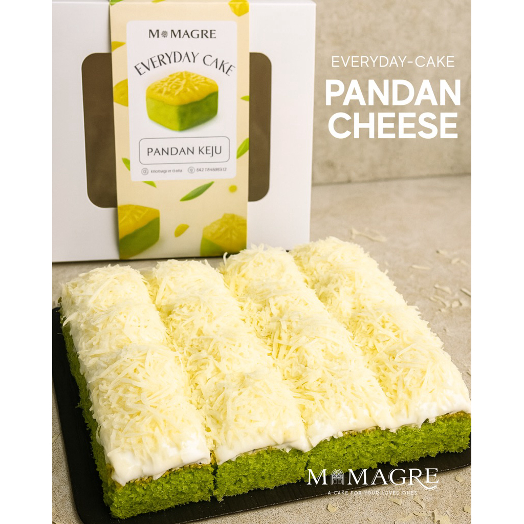 

Pandan Cheese 16 Potong | Everyday Cake