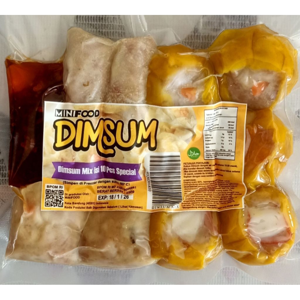 

Mini Food Dimsum varian mix spesial