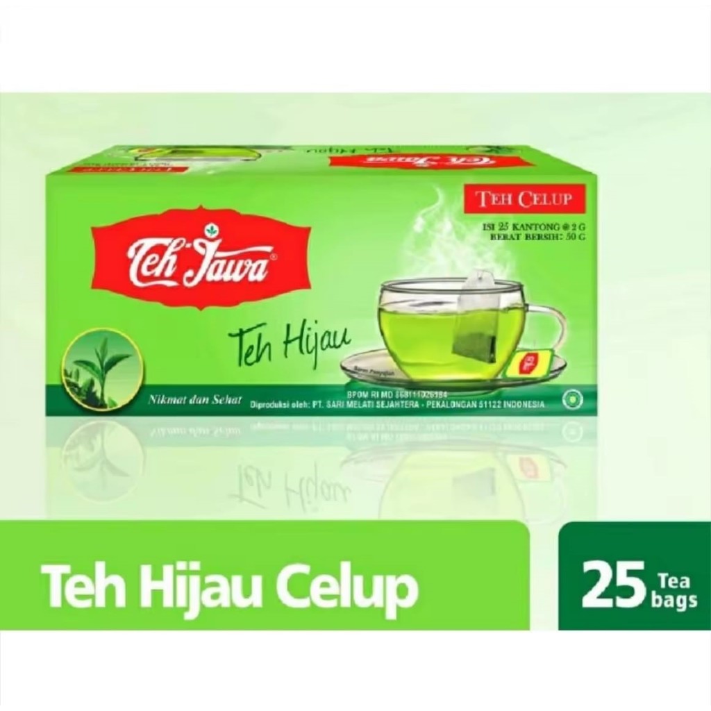 

Teh Jawa Green Tea - Teh Hijau Celup isi 25 bags, (Tersedia Harga Grosir)