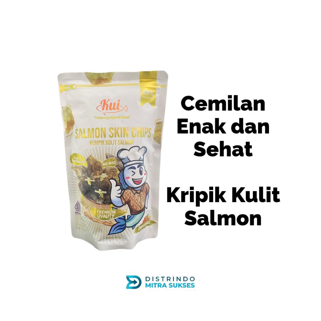 

Kripik Kulit Salmon rasa Original. Sehat Dan enak