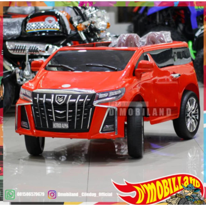 Mainan Anak Mobilan Aki Anak 12 V remot Model Alphard