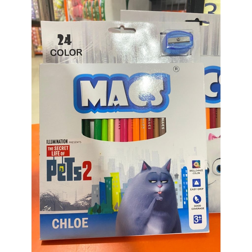 

MACS PENSIL WARNA 24 COLOR | PENSIL WARNA MACS