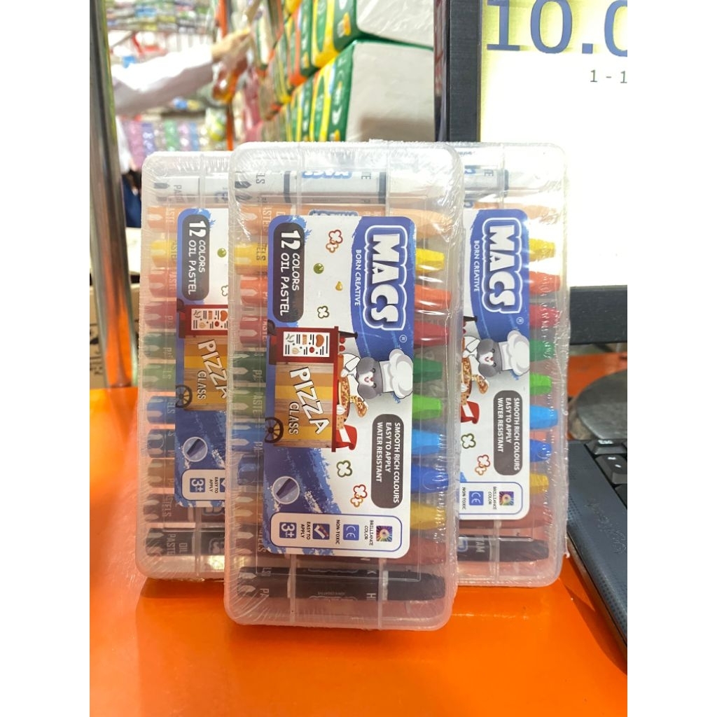 

MACS OIL PASTEL KECIL 12 COLOR | CRAYON MACS 12 WARNA