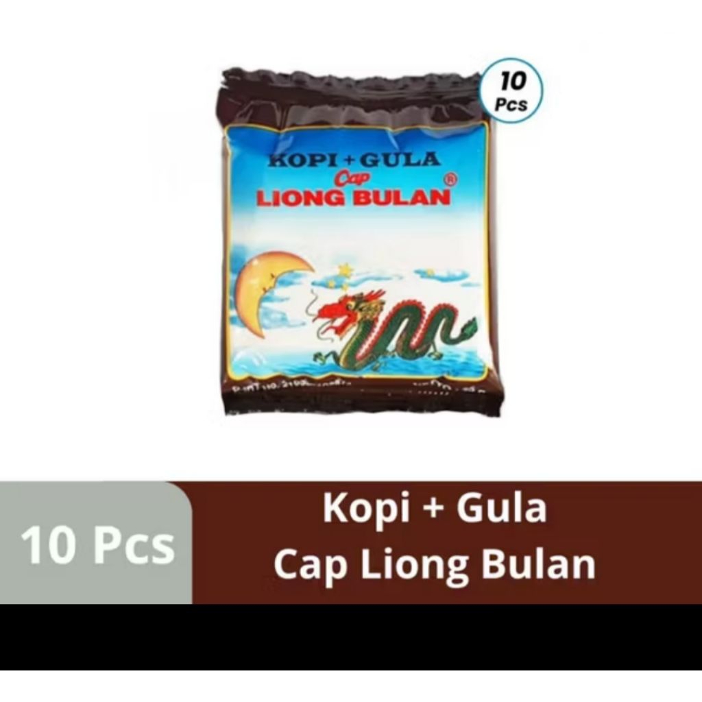 

Kopi Cap Liong Bulan Pack + Gula
