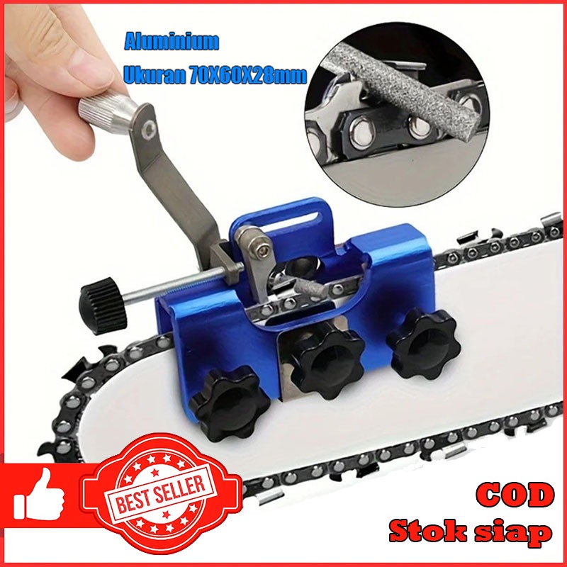Alat Pengasah Rantai Gergaji Alat Pengasah Rantai Gergaji Mesin Manual Aluminium Portable Dengan Kep