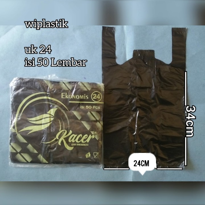 hd kantong kresek plastik hitam KACER EKONOMIS uk 24