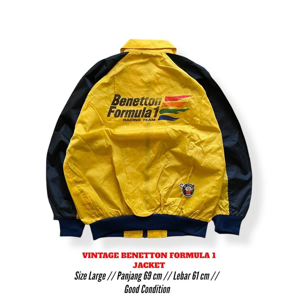 Vintage Benetton Formula 1 jket Second Original