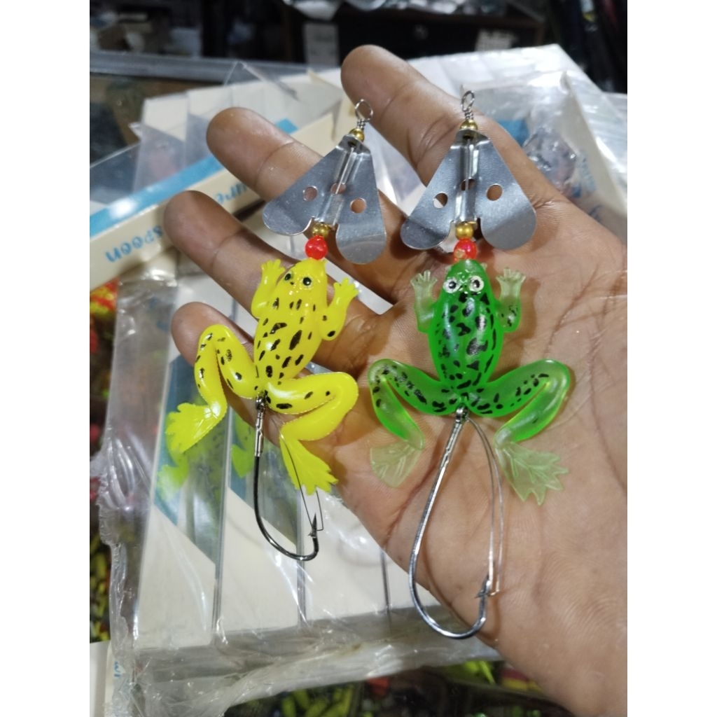 Umpan Gabus soft frog Kodok-kodokan karet