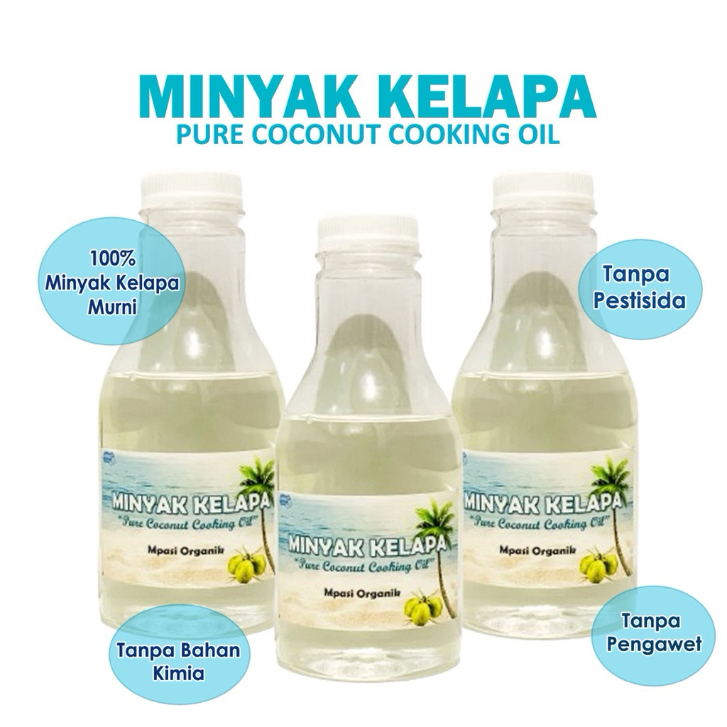 

MINYAK KELAPA MURNI | MINYAK MPASI | MINYAK UNTUK TAMBAHAN NUTRISI BAYI | 200 ML