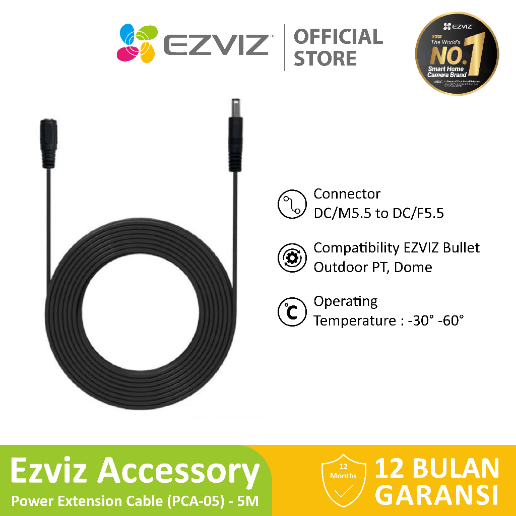 Ezviz Power Extension Cable for Security IP Camera CCTV