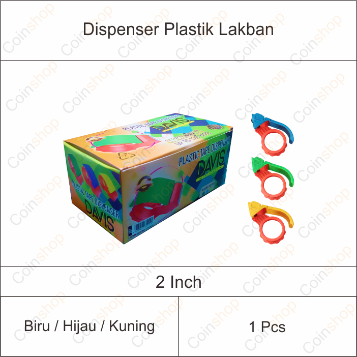 

Davis Tape Cutter Dispenser Lakban 2 Inch Per Pcs