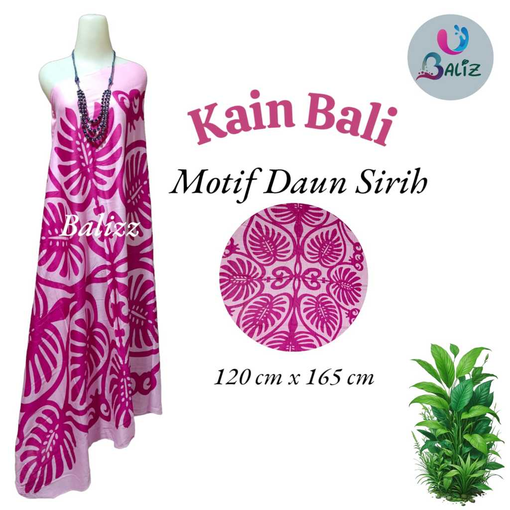 Kain pantai bali motif Tulang Daung - sarung pantai - kain pantai bali - sarung bali - kain pantai b