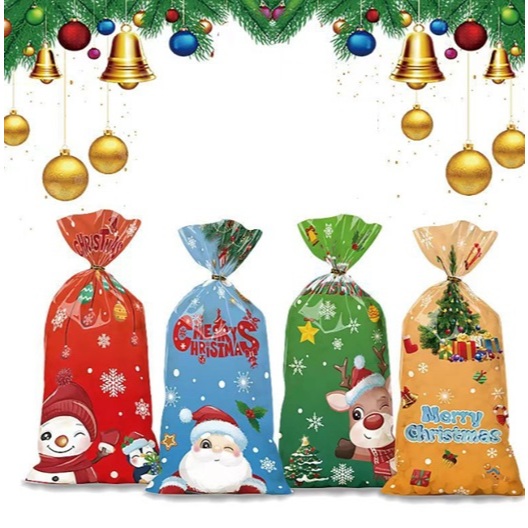 

Kantong Souvenir Natal Edisi Spesial Isi 50 Pcs dengan Pita Kawat Bahan Tepat Ukuran 12,5cm x 27,5cm Motif Lucu dan Menarik untuk Acara Natal