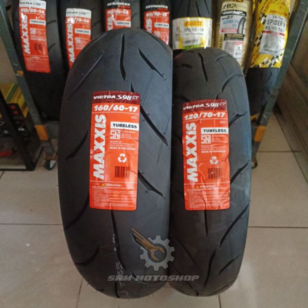 Set ban Maxxis 120/70-17&160/60-17 Victra S98 CT TUBLES