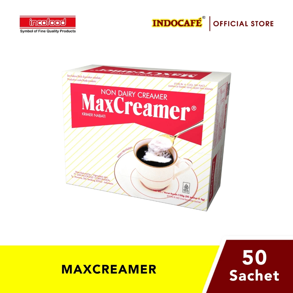 

MTZ - KPKP MAX CREAMER MAXCREAMER KRIMER NABATI RENDAH KALORI ISI 50 SACHET