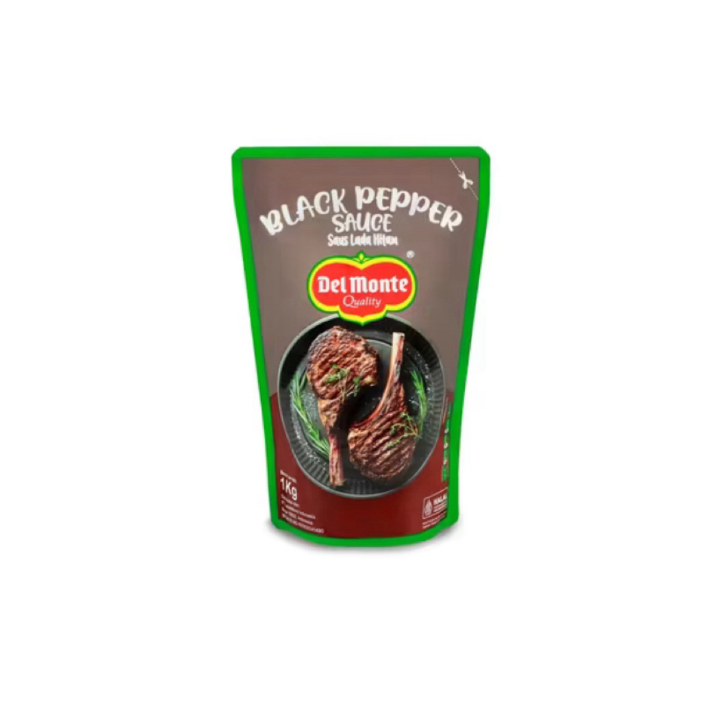 

Del Monte Black Pepper Sauce Pouch 1 kg – Saus Lada Hitam Gurih Pedas untuk Masakan Istimewa