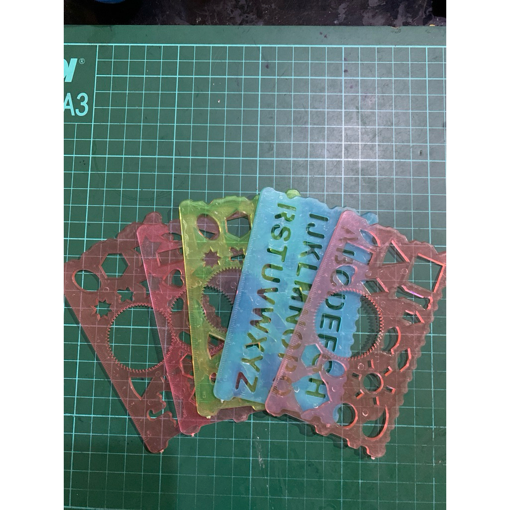 

pengaris huruf dan angka