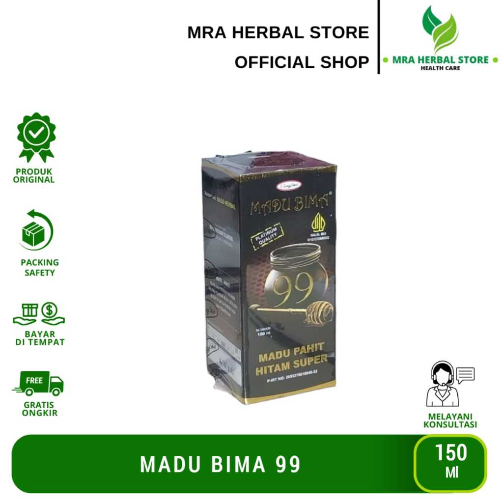 

Madu Bima 99 | Madu Pahit Hitam Super Bima 150 Ml