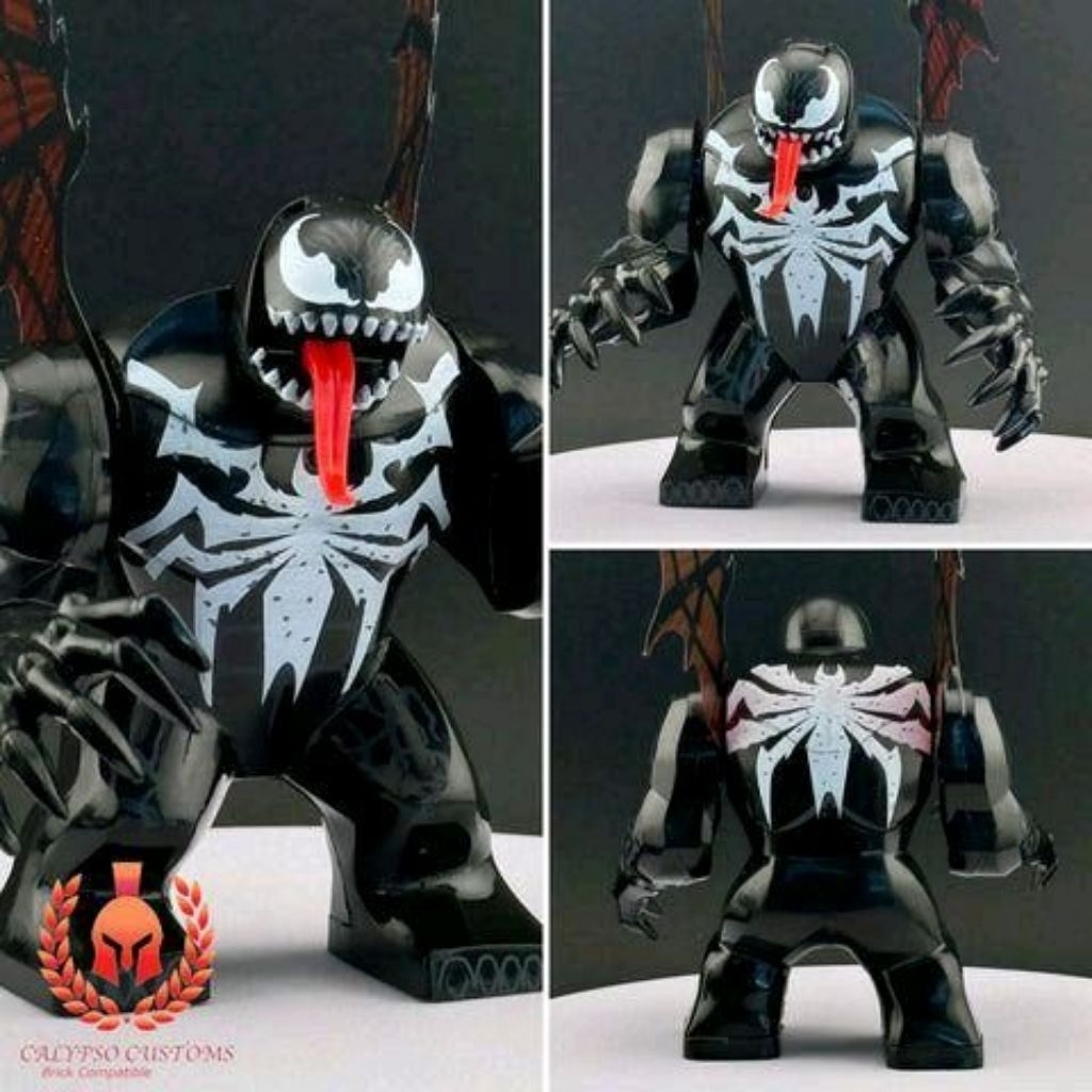 figure venom king in black figure spiderman symbiote venom spiderverse figure eddie brock