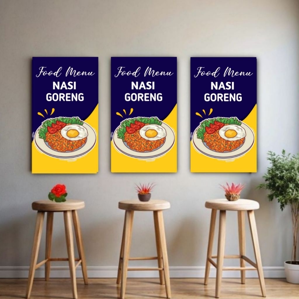 

Nasi Goreng Pajangan Dinding dan Gerobak Aksesoris Jualan