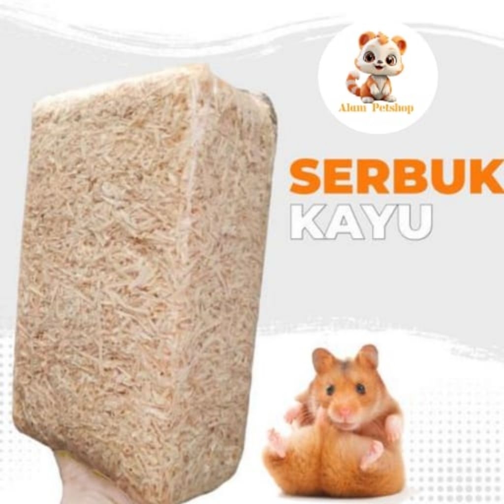 Serbuk Kayu Hamster Landak Mini Suger Glider Kelinci Anakan Burung