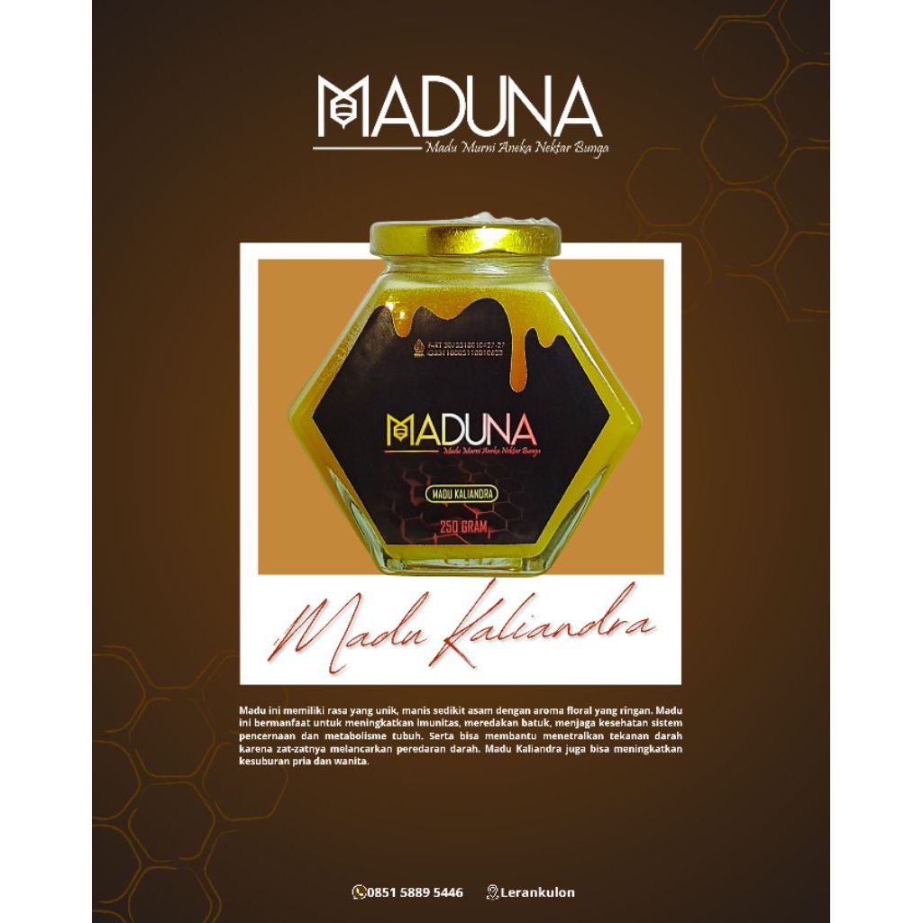 

[MADUNA] Madu murni asli, madu randu, kaliandra, mangga, multiflora, akasia