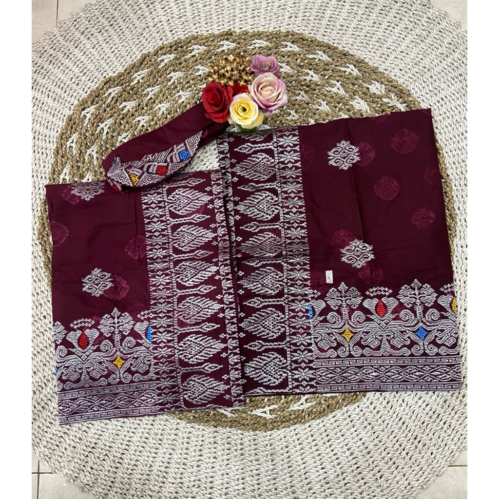 couple bordir jumputan benang songket