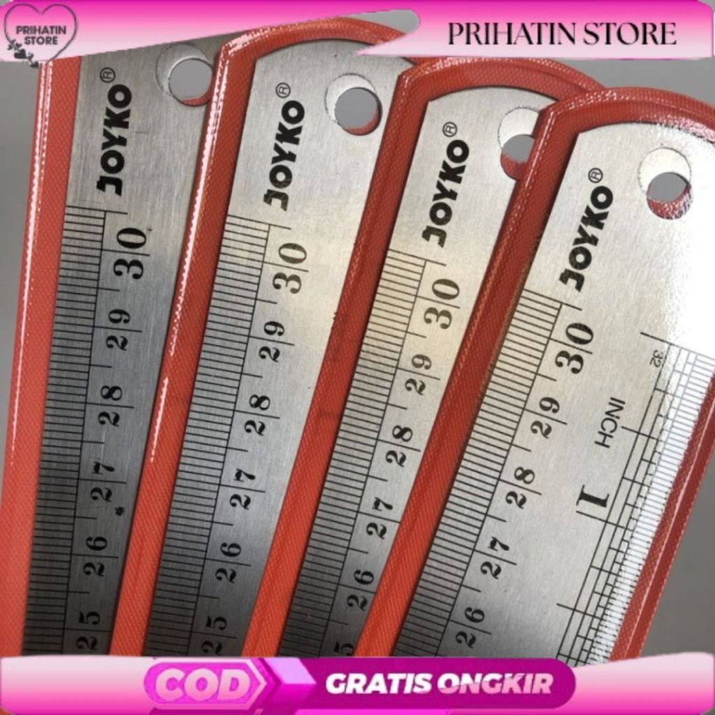 

PROMO joyko Stainless Steel Ruler Penggaris Besi panjang 30 cm ORIGINAL