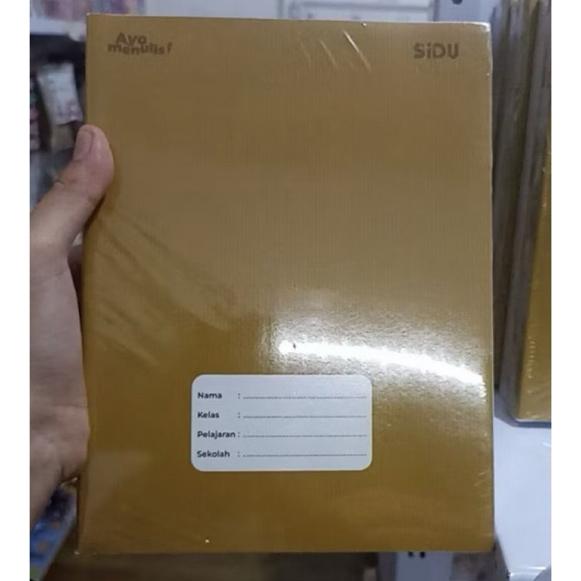 

Buku Tulis Sidu Cover Sampul Coklat isi 40 lembar (10 buku)