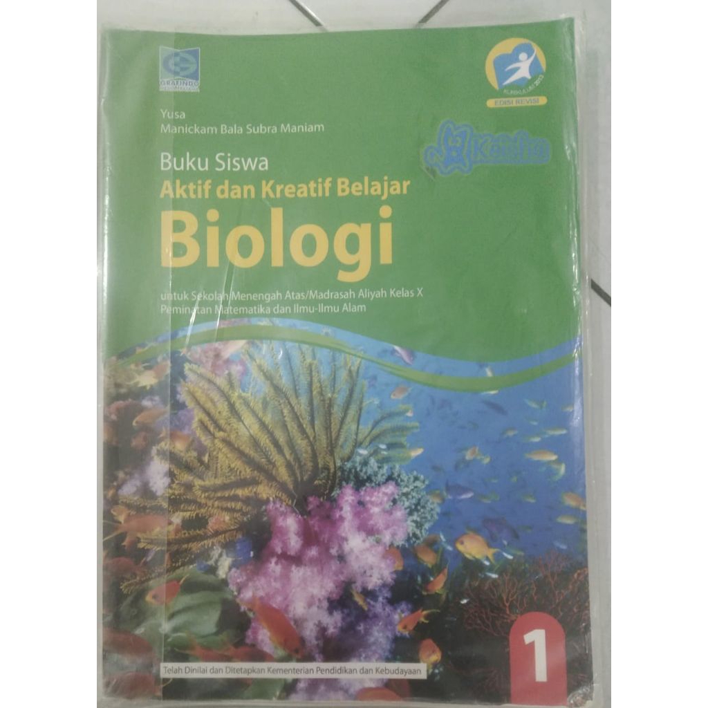 BUKU CETAK BIOLOGI SMA KELAS 10