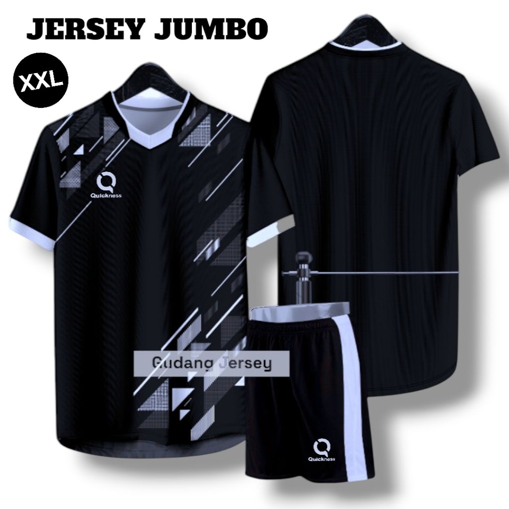 Baju futsal JUMBO Kaos Olahraga Jersey Bola ukuran XXL