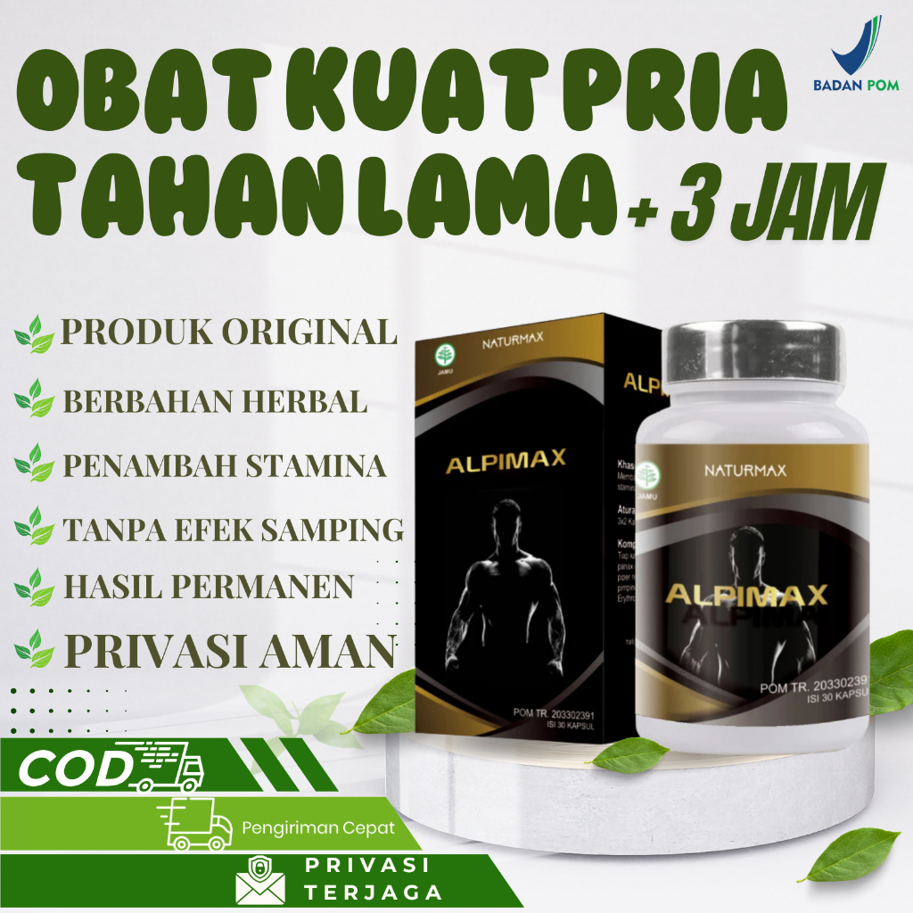 Alpimax Obat Kuat Pria Original 100% Bpom untuk Stamina Maksimal