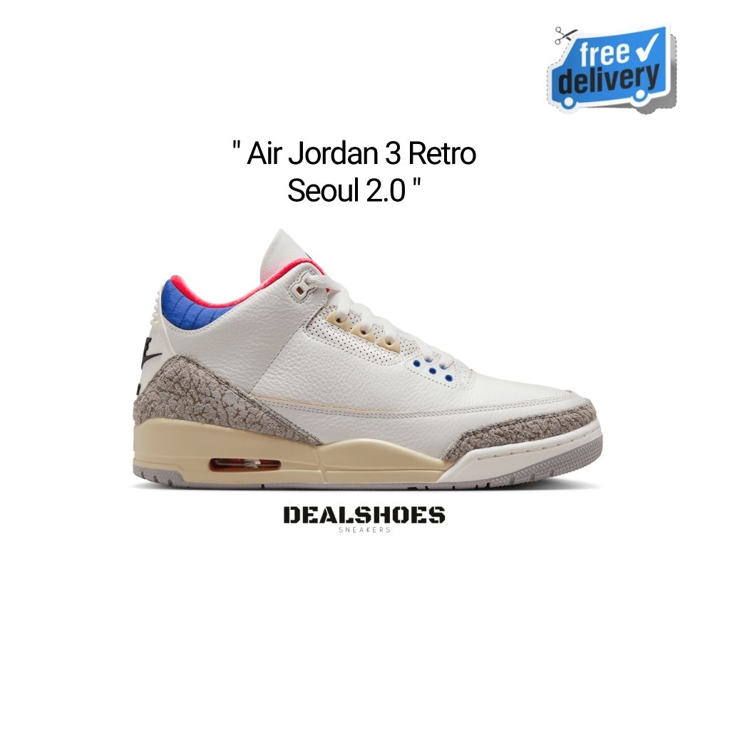 Air Jordan 3 Retro Seoul 2.0 Authentic Shoes IB1482-100