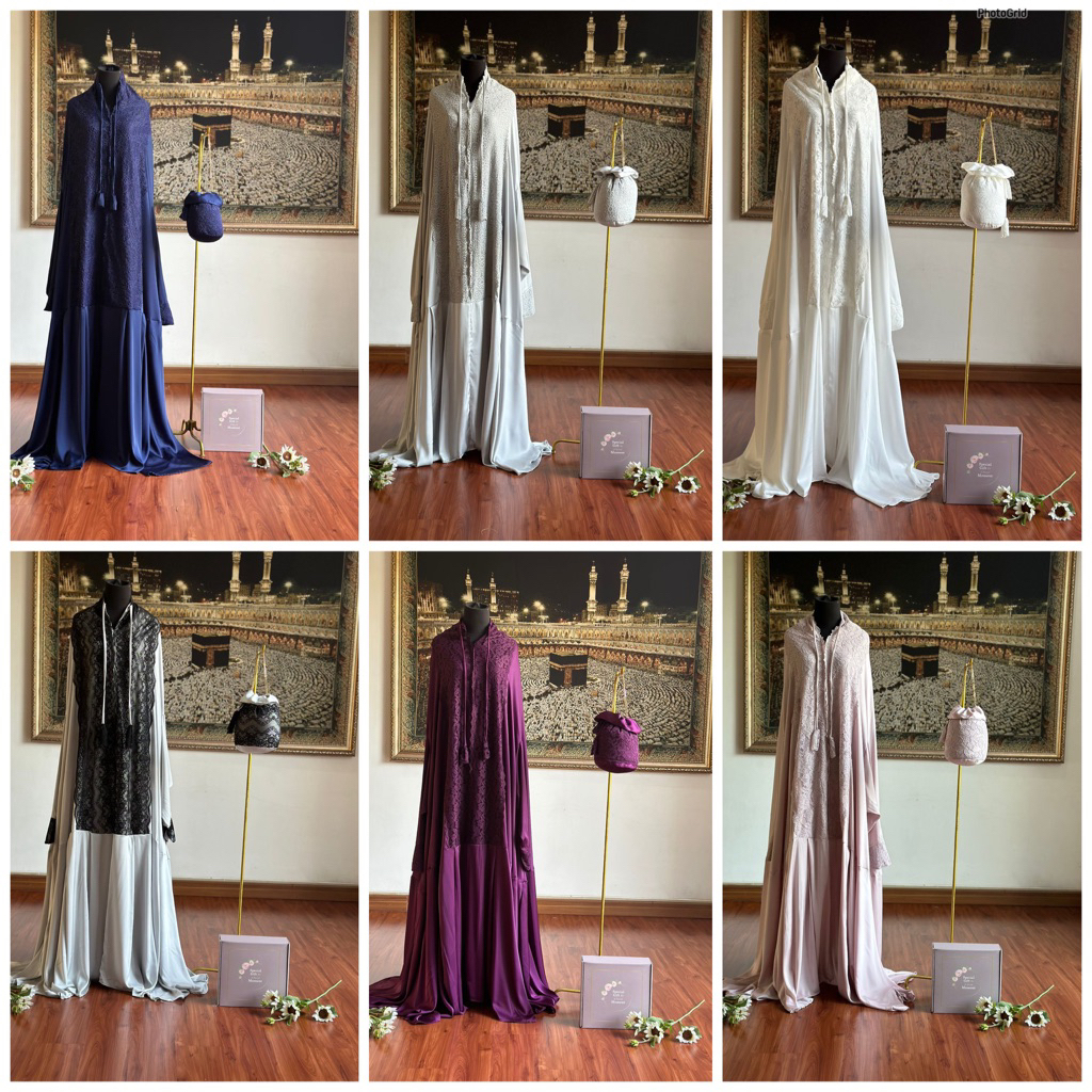 MUKENA Terusan Armani Silk Renda Premium